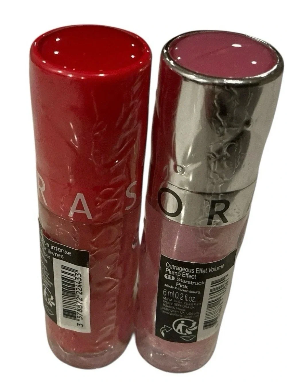 Sephora outrageous intense lip plumper 2pc 03-flame and 11-Star struck pink NEW